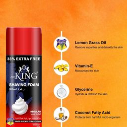 VETONI Men Set Of 2 Ice King Shaving Foam- 400 g Each image 3