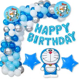Special You Blue & White 63 Pcs Textured Birthday Decor Items-image-59