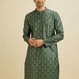 Manyavar Men Regular Kurta with Pyjamas image 5