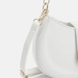 French Connection Structured Shoulder Bag with Detachable Sling Strap image 2