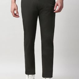 Peter England Casuals Men Slim Fit Mid-Rise Trousers-picture-26