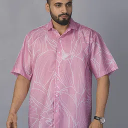 BROWN BROTHERS Unisex Relaxed Multi Stripes Opaque Printed Casual Shirt-image-61