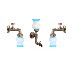 Somil Mordern Wall Lamp Light in Tap Design, Size: 19 X 19 X 34 Cm, Pack of 3-image-97