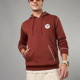 Urban Ranger by pantaloons Men Long Sleeves Hooded Sweatshirt-image-17