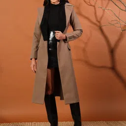 WoowZerz  Long Sleeves Longline Coat-picture-39