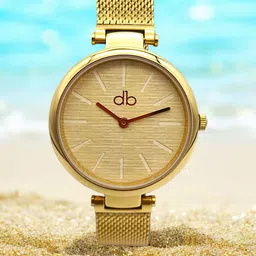 DressBerry Women Brass Dial & Stainless Steel Bracelet Style Straps Analogue Watch MPDB-0017 GP-image-56