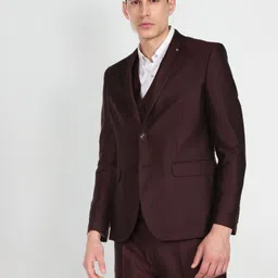 arrow Men Double-breasted Solid Suit-picture-4