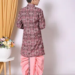 Cae Boys Embroidered Regular Sequinned Kurta with Dhoti Pants image 4