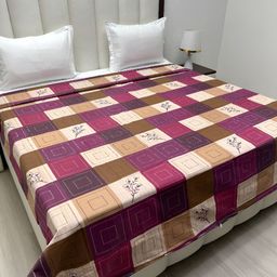 Pure Decor Brown & Beige Printed Pure Cotton 260 TC King SizeDuvetCover-picture-29