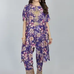 FANTASIA Printed Round Neck Tunic & Trouser Co-ord Set-picture-39