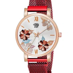 SWADESI STUFF Women Dial & Straps Analogue Watch MG FLOWER RED 18-image-93