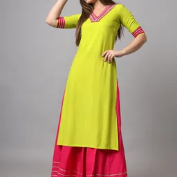 NYPA Women Regular Sequinned Kurta with Skirt-picture-21