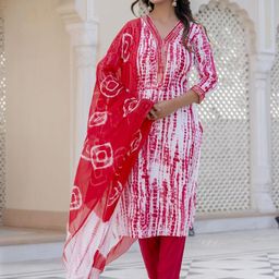 ROPADEMODA Women Printed Viscose Rayon Kurta Sets-image-64