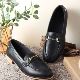 yoho Bliss Women Round Toe Slip-On Horsebit Loafers-30