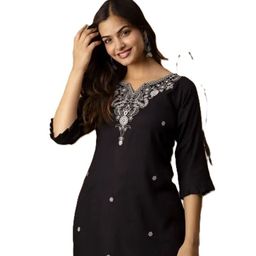 Aura Glam Embroidered Kurti-image-84