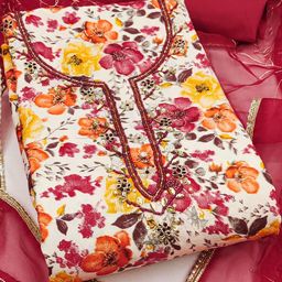 Maroosh Printed Unstitched Dress Material-picture-13