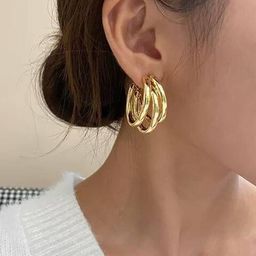Vembley Circular Hoop Earrings-image-70