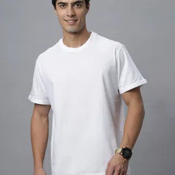NEON CHILLIE Men Solid Round Neck Cotton Regular Fit T-shirt-image-41