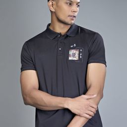 MAXZONE Men Solid Polo Collar T-shirt-image-15