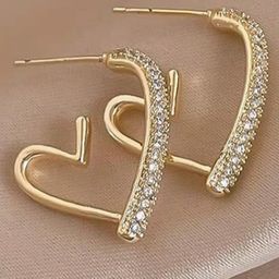 M55 Heart Shaped Studs Earrings-34