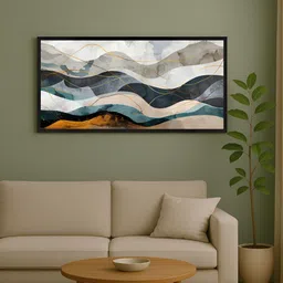 999Store Grey & Beige 1 Piece Canvas Other Wall Paintings-image-62