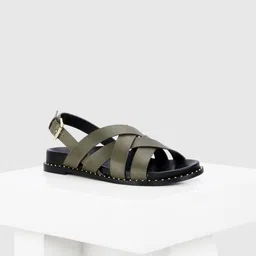 Oroh Women Open Toe Flats with Buckles-picture-15