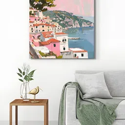 999Store Pink & Blue 1 Piece Canvas Other Wall Paintings-image-65