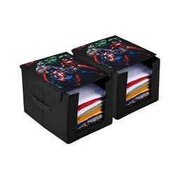 Aura Black Set of 2 Regular Multi-Utility Organisers-picture-19