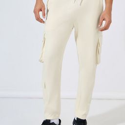 Styli Men Pure Cotton Cargo Jogger with Zipper Pockets-image-11