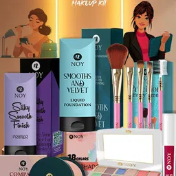 NOY Set Of 10 Long Lasting Waterproof Makeup Combo-16