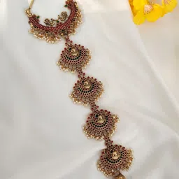 VAGHBHATT Women Wedding Beaded Hair-13