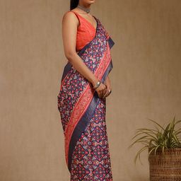 Soch Zari Abstract Printed Saree image 5