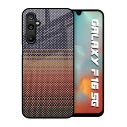 QRIOH Unisex Samsung Galaxy F16 5G Abstract Fiber Artistry Shockproof Glass Back Case-picture-39