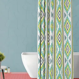 ArtzFolio Single Piece Waterproof Polyester Shower Curtain-17