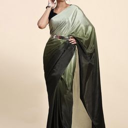 Suha Ombre Satin Saree With Unstitched Blouse Piece-picture-14