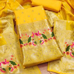 Rangtulika Ethnics Unstitched Dress Material-picture-7