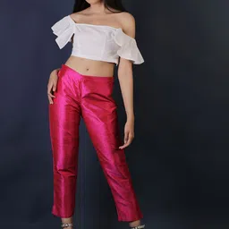 INAAYA JAIPUR Women Original Slim Fit Trousers-image-10