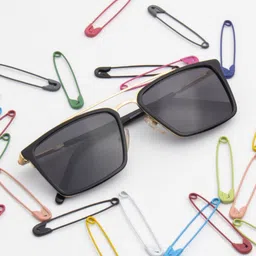 Ted Smith Unisex Square Sunglasses with Polarised and UV Protected Lens-image-98