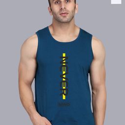SLOWLORIS Pack Of 2 Printed Gym Vests SL26 COMBO (LOUD WHITE) (NVR PEACOCK)-picture-1