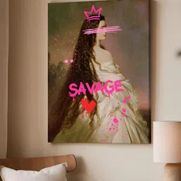 Art Street White & Pink 1 Piece Canvas Other Wall Paintings-picture-45