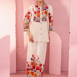 Chandbaali Women Cotton Flex Floral Printed Co-Ords Set-picture-19