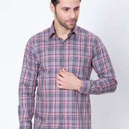 Sparky Men Tartan Checks Opaque Checked Casual Shirt-image-98