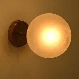 1ST TIME White Glass Spherical Shaped Wall Lamp-picture-1