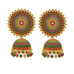 Kailash Creation Classic Jhumkas Earrings-15