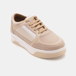 R&B Women Colourblocked PU Lace-Ups Sneakers-image-82