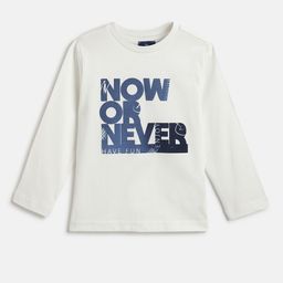 Chicco Boys Typography Printed Round Neck Cotton T-shirt-image-35