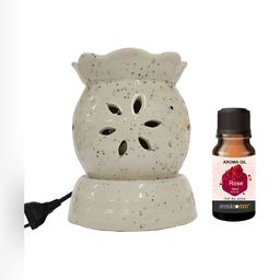 PEEPALCOMM White Flower Diffuser & Aroma Oil 10ml-33