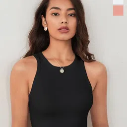 KERI PERRY Pack Of 3 Ribbed Tank Crop Top-image-61