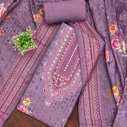 KALINI Printed Unstitched Dress Material-image-94