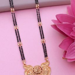 Ramdev Art Fashion Jwellery Gold-Plated Artificial Beads Mangalsutra-39